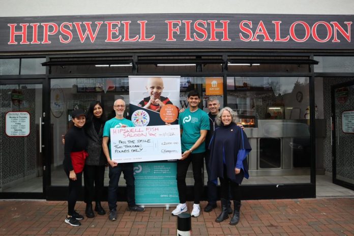 Coventry chippy raises £2,000 for child cancer charity
