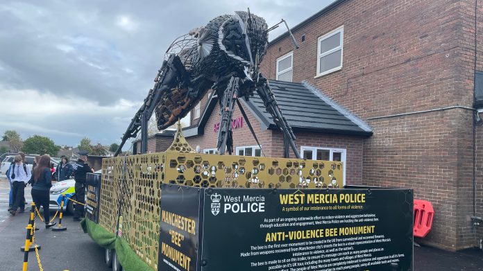  Anti-violence bee touring West Mercia |  News
